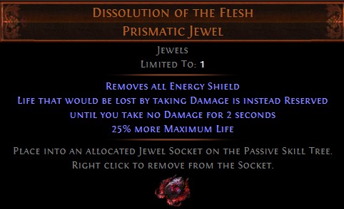PoE Dissolution of the Flesh Prismatic Jewel
